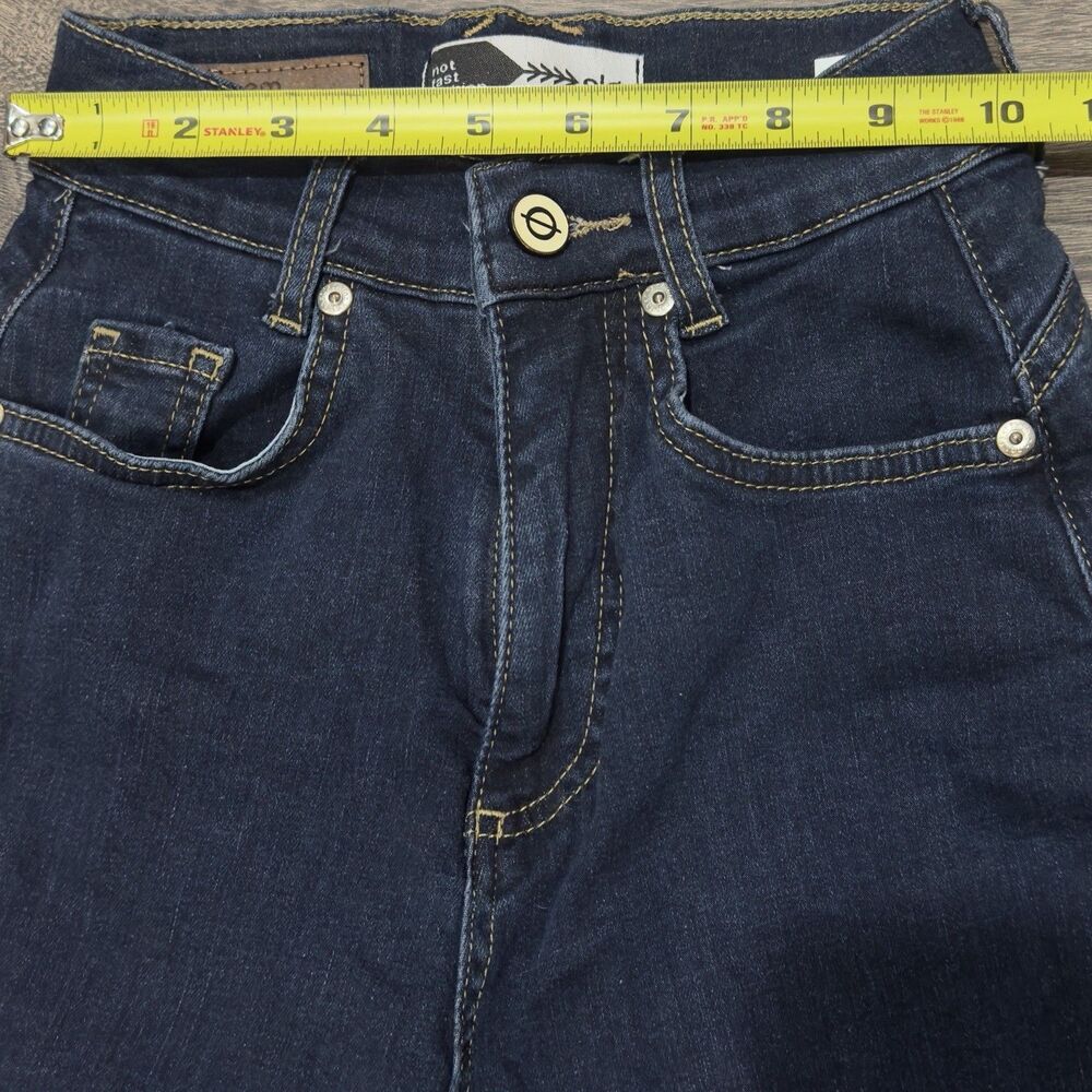 Slo Not Fast 90s Straight High Jeans Dark Wash Wide Leg Denim 00 Eco Friendly View 5